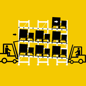 Atlantic Rack's Pallet Flow Rack system