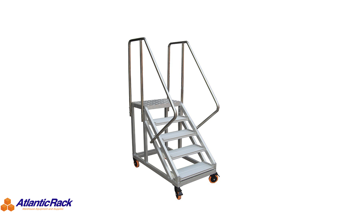Details about   LFI PRo K2 5-12 Tread Lightweight Industrial Heavy Duty Aluminium Shelf Ladder 