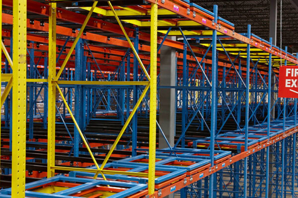 Push Back Racking Installation