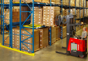 Push-back racking loading