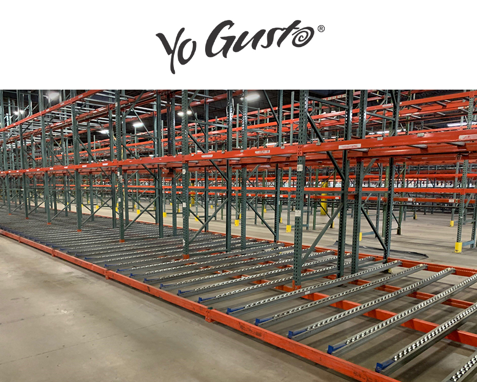 Yo Gusto Pallet Flow Rack