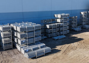 Scaffold Storage with Stack Racks
